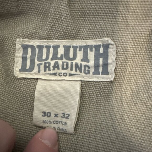 Duluth Trading Pants Mens 30 Fire Hose Relax Cargo HEAVY Brown Workwear 92204 - Picture 7 of 10